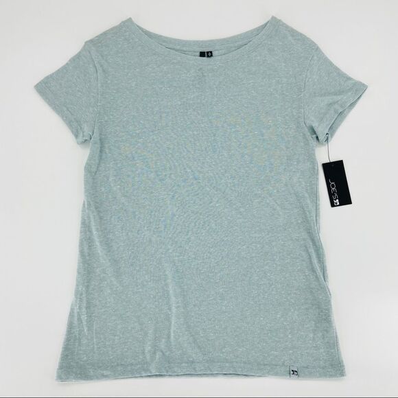 Joe’s Jeans Tee Wide Neckline Salt Water Blue Size Small - Picture 2 of 12